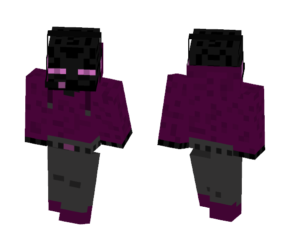 Enderman in a hoodie - Male Minecraft Skins - image 1