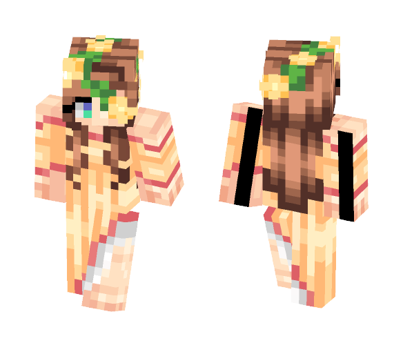 Make The Golden Flowers Go Away~ - Female Minecraft Skins - image 1