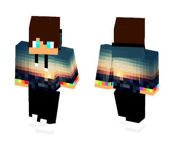 Sunset Hoodie - Male Minecraft Skins - image 1