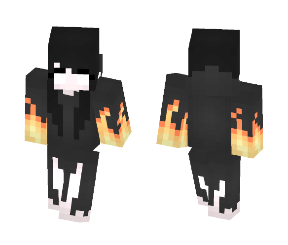 fire yandere chan ( yandere sim ) - Female Minecraft Skins - image 1