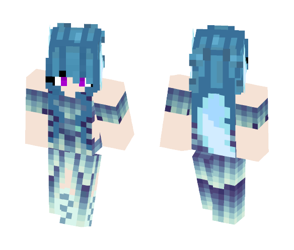 Download Free Midnight Lunar Wolf ~ Mystic Skin for Minecraft image 1 Midnight Lunar Wolf ~ Mystic - Female Minecraft Skins - image 1