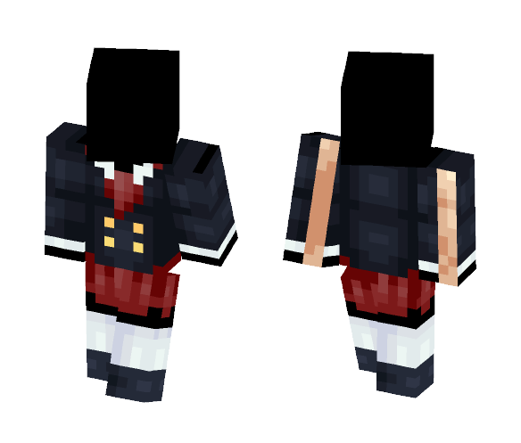 Download Free School girl outfit base skin Skin for Minecraft image 1 School girl outfit base skin - Girl Minecraft Skins - image 1