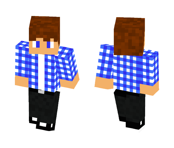Blue Plaid - Male Minecraft Skins - image 1