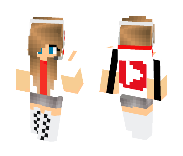 Youtuber Girl - Girl Minecraft Skins - image 1