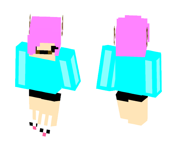 Download Free Kawaii Pastel Dog girl Skin for Minecraft image 1 Kawaii Pastel Dog girl - Dog Minecraft Skins - image 1