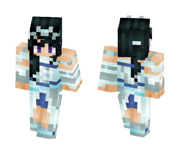Download Free Ice Warrior Skin for Minecraft image 1 Ice Warrior - Female Minecraft Skins - image 1