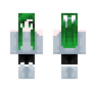 TypicalB {Green Haired} - Female Minecraft Skins - image 2