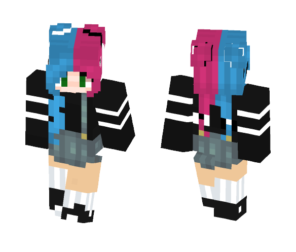 Half Hair - Female Minecraft Skins - image 1
