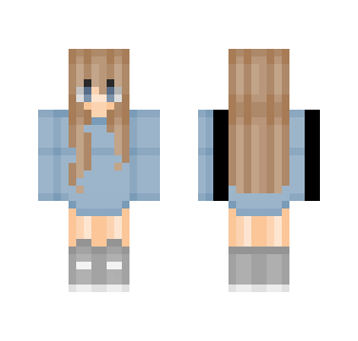 Blue dress girl