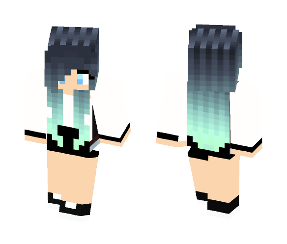 Blue Hair - Female Minecraft Skins - image 1