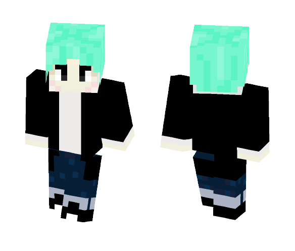 BTS Suga/Yoongi Green Hair - Male Minecraft Skins - image 1