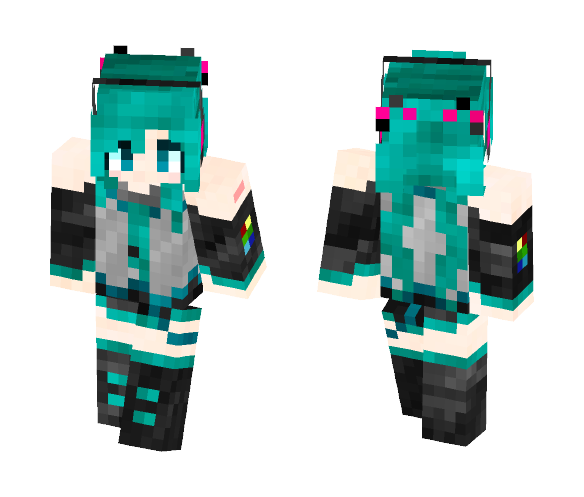 Hatsune Miku - Original Outfit - Female Minecraft Skins - image 1