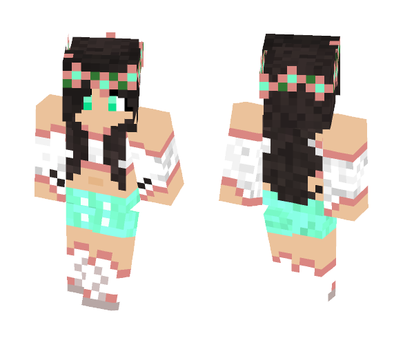Flower girl - Girl Minecraft Skins - image 1