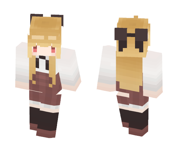 Download Free Little girls | Ali black Skin for Minecraft image 1 Little girls | Ali black - Female Minecraft Skins - image 1