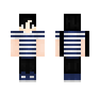 Blue and White Stripes