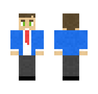 Business man in blue blazer jacket - Male Minecraft Skins - image 2