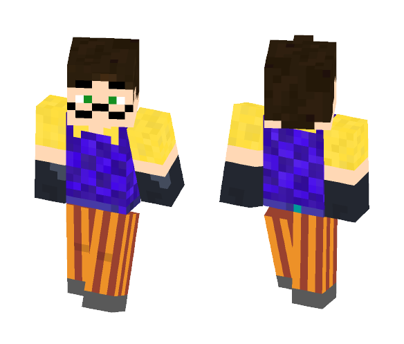 Mustache Man (SidGamez) - Male Minecraft Skins - image 1