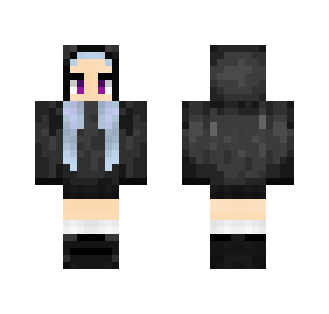 Hooded Anime Girl - Anime Minecraft Skins - image 2