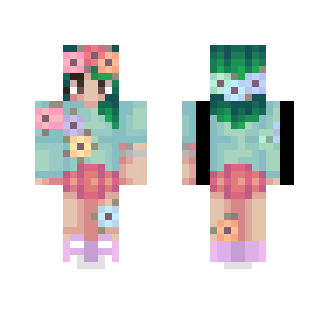 fill my body with flowers - Female Minecraft Skins - image 2