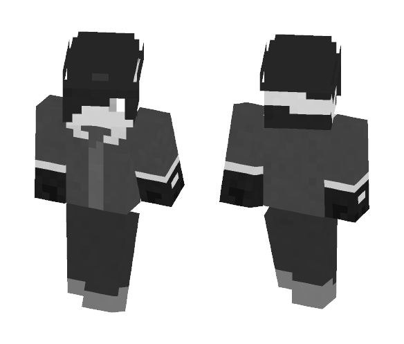 Carl Grimes (Comic B&W) - Male Minecraft Skins - image 1