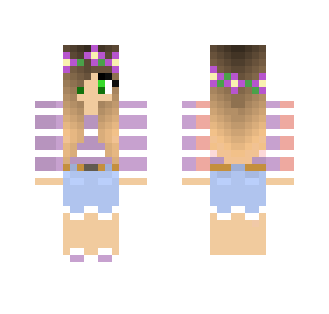 Purple casual girl - Girl Minecraft Skins - image 2