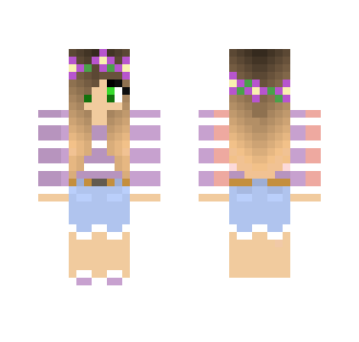 Purple casual girl