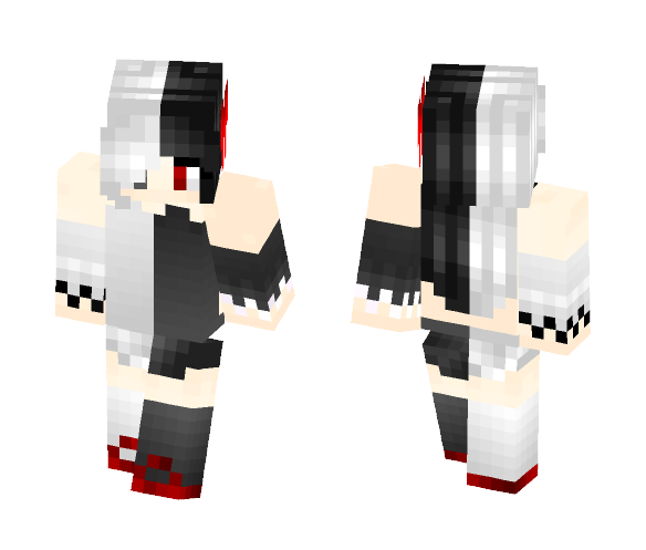 Download Free Monokuma Girl Skin for Minecraft image 1 Monokuma Girl - Girl Minecraft Skins - image 1