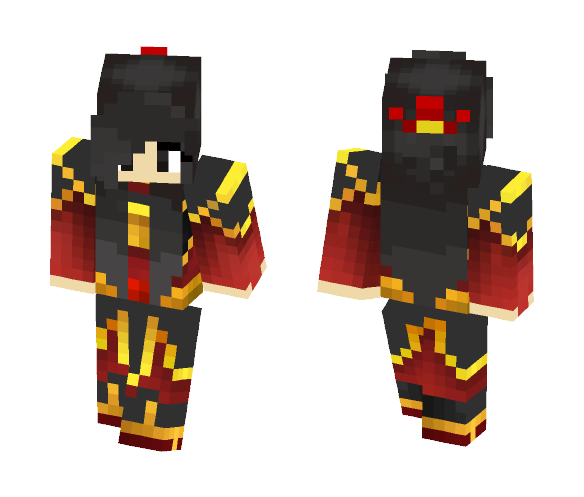 Fire bender Girl - Girl Minecraft Skins - image 1