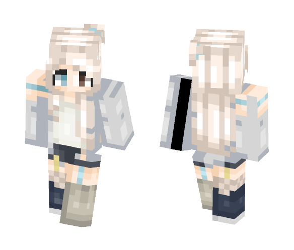 Download Free ???? 2 skins in 1 day? ???? ~Ink Skin for Minecraft image 1 ???? 2 skins in 1 day? ???? ~Ink - Female Minecraft Skins - image 1