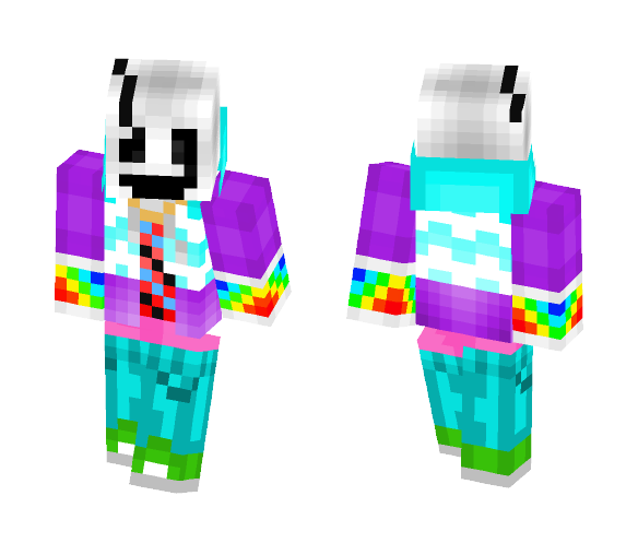 UnderFresh Gaster - Male Minecraft Skins - image 1