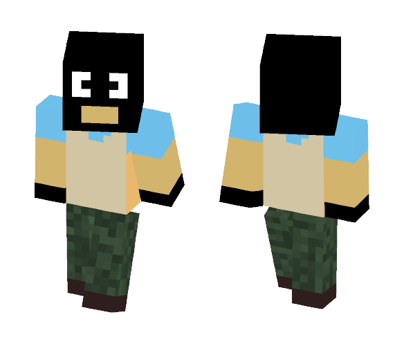 T (When you still got 1 hp XD) - Male Minecraft Skins - image 1