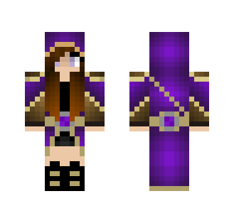 mage girl purple - Girl Minecraft Skins - image 2