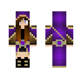 mage girl purple