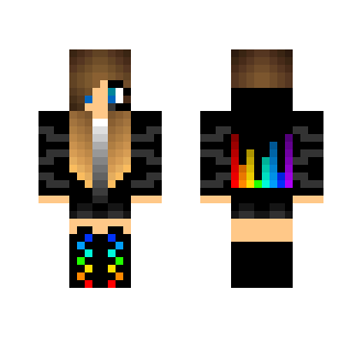 Girl dj rainbow