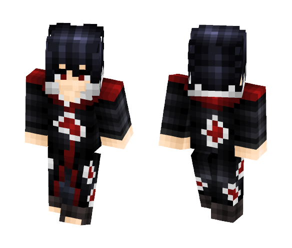 Sasuke [Akatsuki] - Male Minecraft Skins - image 1