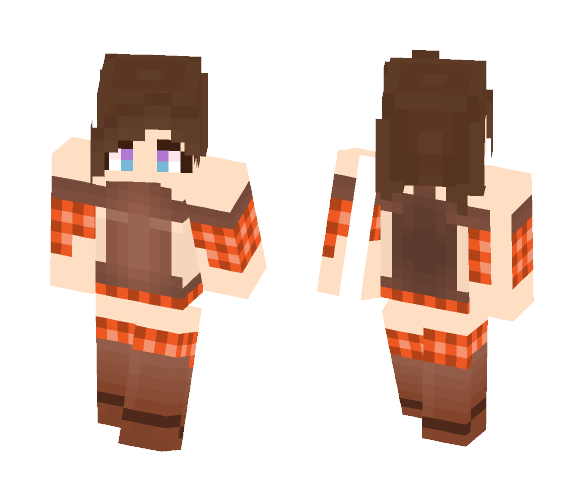 Download Free Girl with armor Skin for Minecraft image 1 Girl with armor - Girl Minecraft Skins - image 1