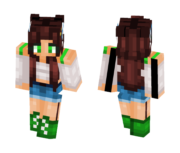 Flower Teen - Female Minecraft Skins - image 1
