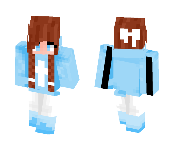 Braided Brunette - Female Minecraft Skins - image 1