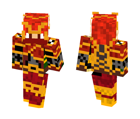 Red Samurai - Male Minecraft Skins - image 1