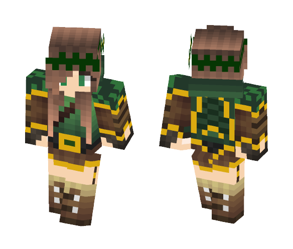 Earth Bender (Girl) - Female Minecraft Skins - image 1