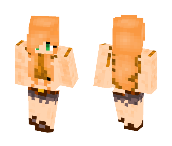 Orange Girl || _FlyingKitty_ - Girl Minecraft Skins - image 1