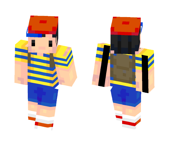 Download Free Ness (Earthbound/Mother) Skin for Minecraft image 1 Ness (Earthbound/Mother) - Male Minecraft Skins - image 1