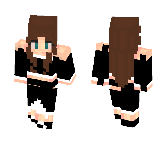 Download Free black and white tumblr trash Skin for Minecraft image 1 black and white tumblr trash - Female Minecraft Skins - image 1