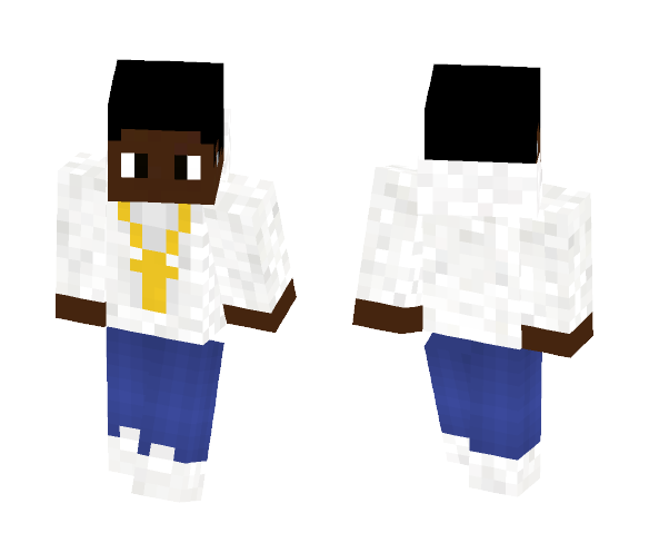 African American Guy With a Hoodie - Male Minecraft Skins - image 1