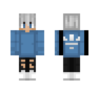 White and Blue Adidas