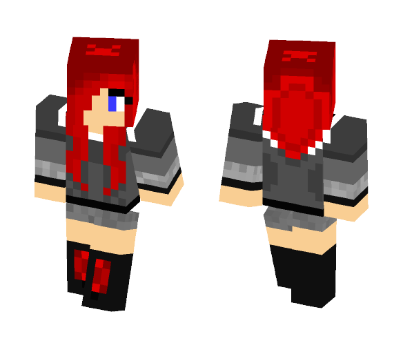 girl red hair - Color Haired Girls Minecraft Skins - image 1