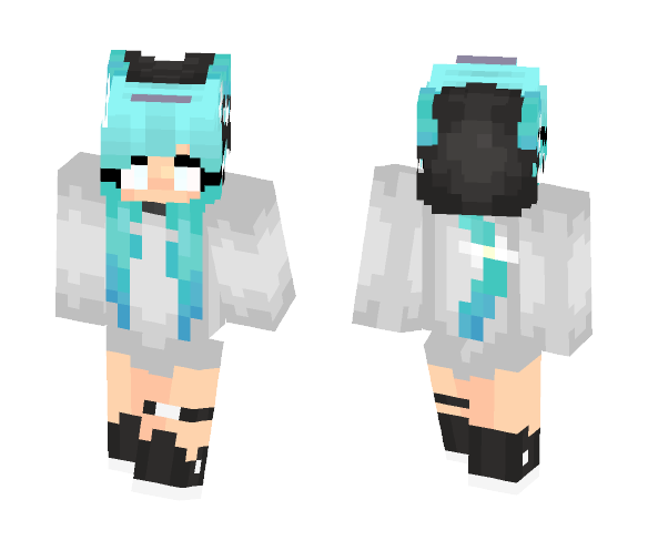 • Åqüā Çãt • - Cat Minecraft Skins - image 1