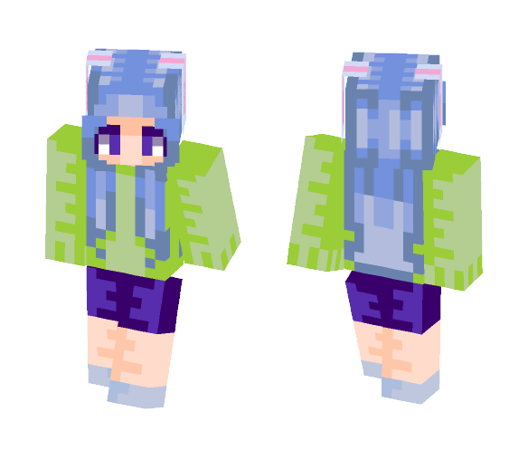 Nature Bunny - Female Minecraft Skins - image 1