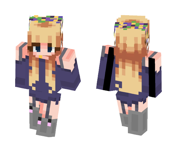 Night Sky & Antlers - Female Minecraft Skins - image 1