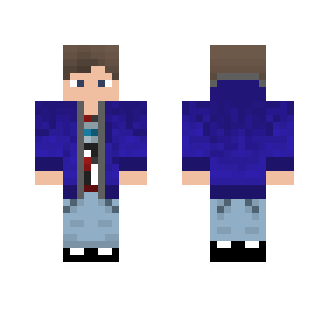 Blue Hoodie Wearing Teen